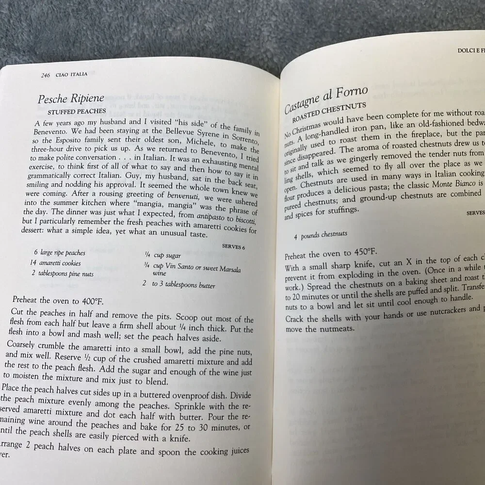 CIAO ITALIA Cookbook By Mary Ann Esposito Italian Cuisine 277 Pages 1991